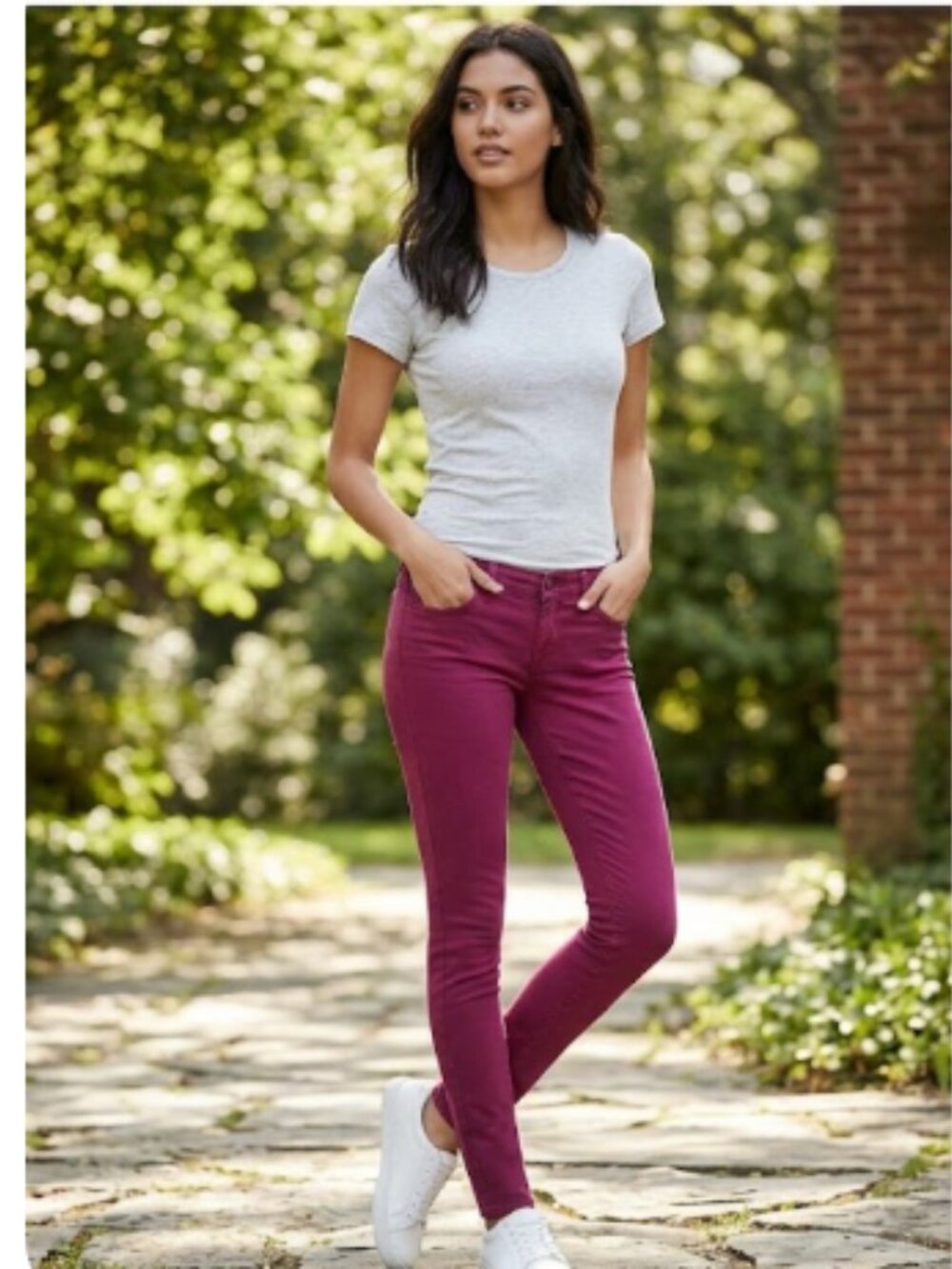 Express Stella Low Rise Skinny Jeans Leggings Pink